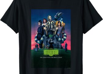 Beetlejuice Beetlejuice Ghost With The Most Is Back Poster T-Shirt