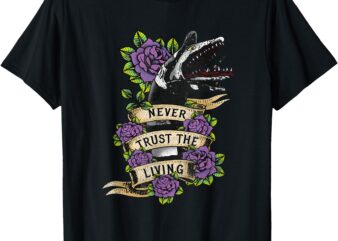 Beetlejuice Vintage Never Trust The Living Sandworm Tattoo T-Shirt