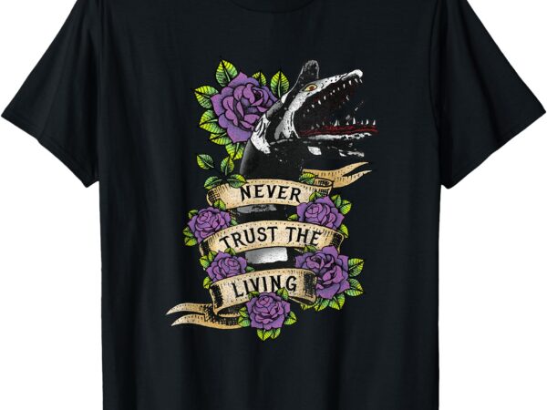 Beetlejuice vintage never trust the living sandworm tattoo t-shirt