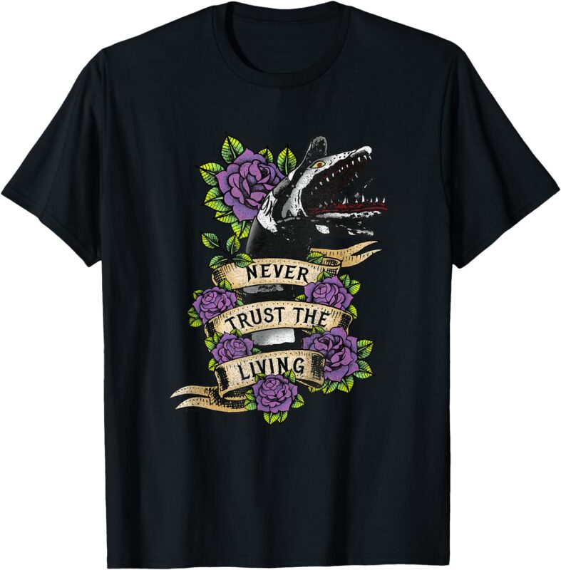 Beetlejuice Vintage Never Trust The Living Sandworm Tattoo T-Shirt