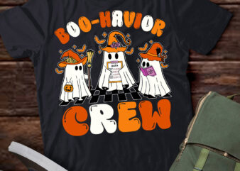 Behavior Analyst Halloween ABA Cute Ghost Boo-havior Crew T-Shirt ltsp