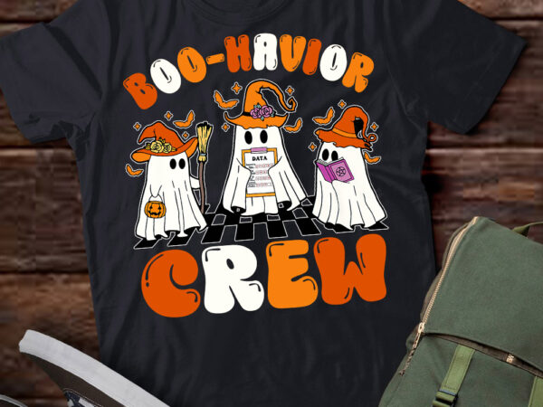 Behavior analyst halloween aba cute ghost boo-havior crew t-shirt ltsp