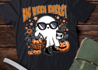 Big Ween Energy Funny Ghost Drink Pumpkin Spice Latte T-Shirt ltsp