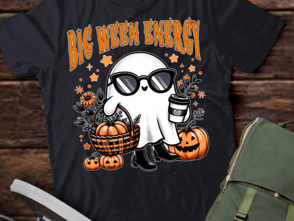 Big ween energy funny ghost drink pumpkin spice latte t-shirt ltsp