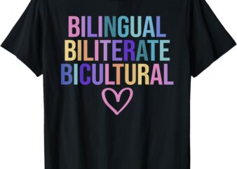 Bilingual Biliterate Bicultural Dual Language Immersion T-Shirt