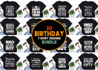 Birthday T-shirt Design Bundle