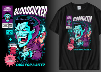 Bloodsucker t shirt template