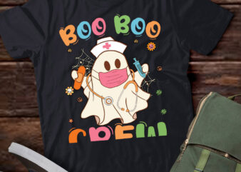 Boo Boo Crew Halloween Ghost Nurse T-Shirt ltsp