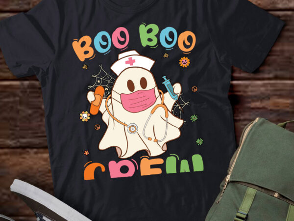 Boo boo crew halloween ghost nurse t-shirt ltsp