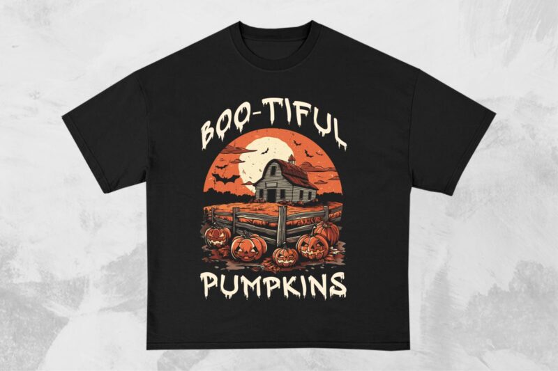 Halloween Farm T-shirt Design Bundle