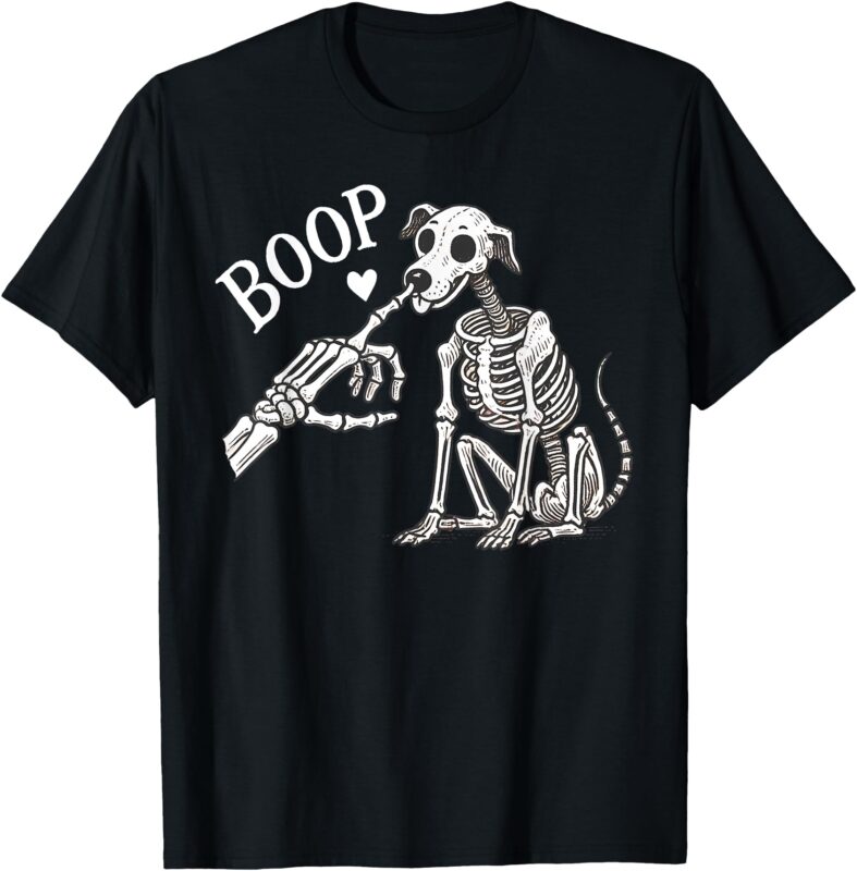 Boop Hand Skeleton And Dog T-Shirt