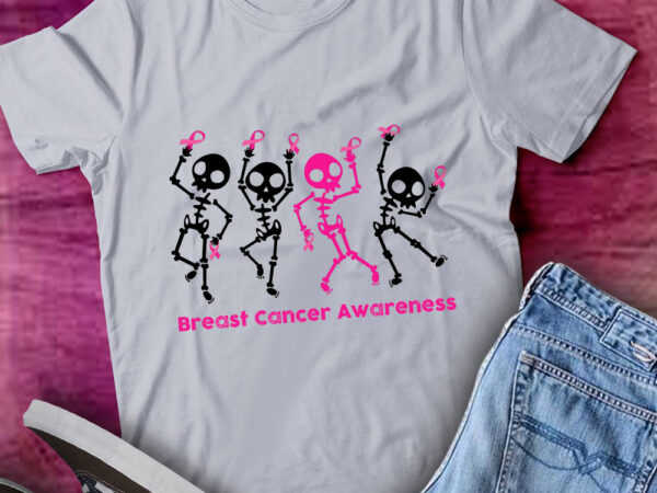 Breast cancer awareness spooky skeleton spooky season gift lts-d t shirt template