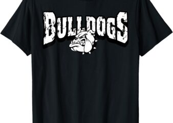 Bulldogs Mascot Back To School Team Spirit T-Shirt