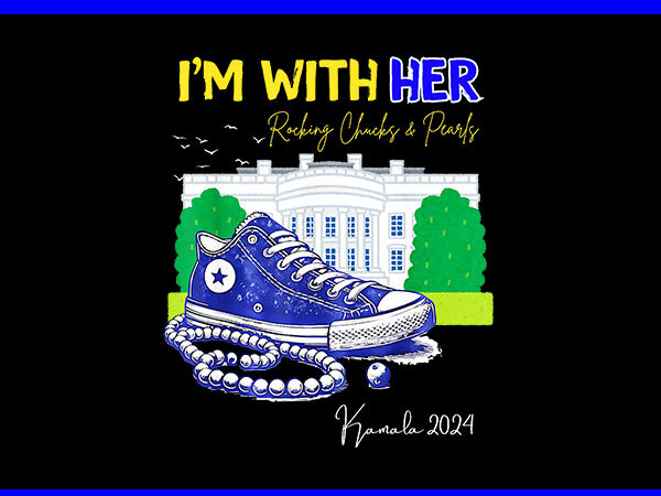 I’m with her kamala vote for 2024 president png, kamala-harris png t shirt design for sale