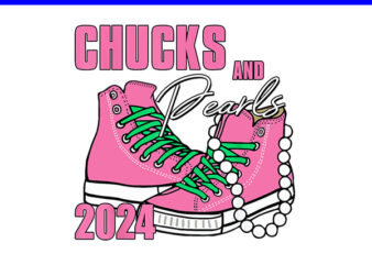 Chucks And Pearls 2024 PNG, Kamala Harris Sneakers PNG