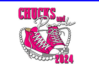 Chucks And Pearls 2024 PNG, Kamala Harris Sneakers PNG t shirt vector file