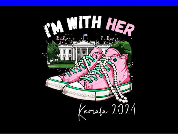 I’m with her kamala 2024 png, kamala-harris 2024 png t shirt design for sale