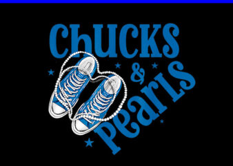 Chucks And Pearls 2024 PNG, Kamala Harris Sneakers PNG