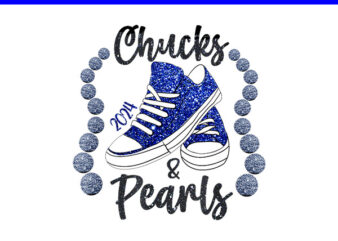 Chucks And Pearls 2024 PNG, Kamala Harris Sneakers PNG t shirt vector file