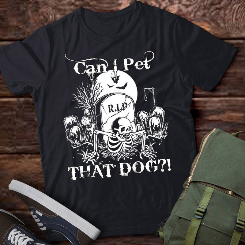 Can I Pet That Dog Halloween T-Shirt ltsp