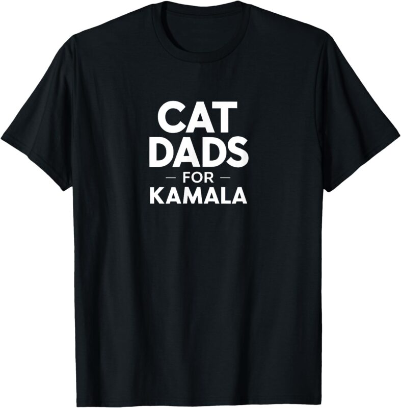 Cat Dads for Kamala President Harris Democrat Vote Blue 2024 T-Shirt