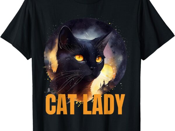 Cat lady for kamala harris unique design t-shirt