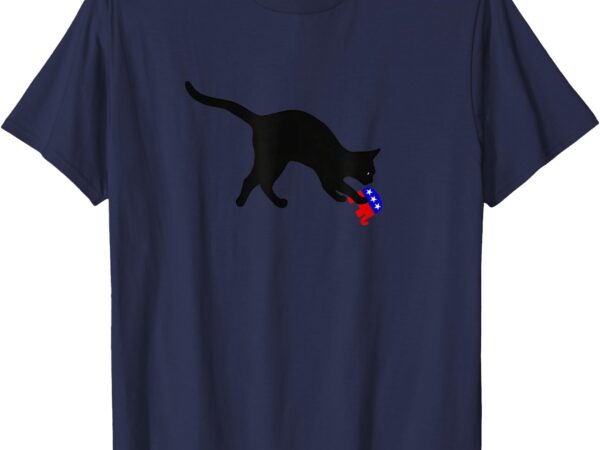 Cat pouncing on gop elephant, cat knocking over gop elephant t-shirt