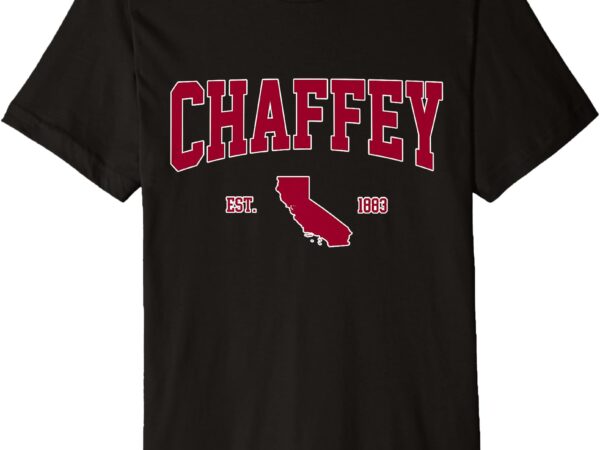 Chaffey arch vintage retro college design for men women premium t-shirt