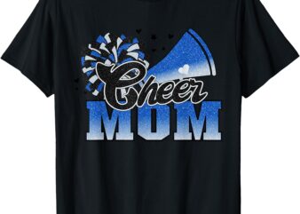 Cheer Mom Blue White T-Shirt