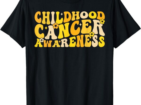 Childhood cancer awareness rainbow awareness ribbon t-shirt