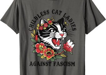 Childless Cat Ladies Voting Election 2024 USA Vintage T-Shirt