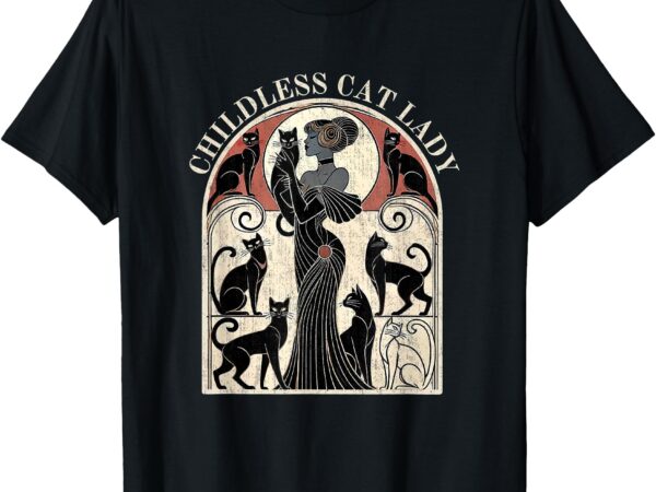 Childless cat lady for president 2024 funny gifts t-shirt