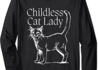 Childless Cat Lady Kamala 2024 Long Sleeve T-Shirt