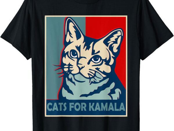 Childless cat lady is voting kamala harris president 2024 t-shirt