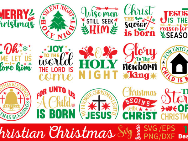 Christian christmas t-shirt bundle christian christmas svg bundle