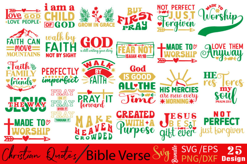 Christian Quotes SVG,Bible Verse T-shirt Bundle Christian Quotes SVG,Bible Verse Svg Bundle