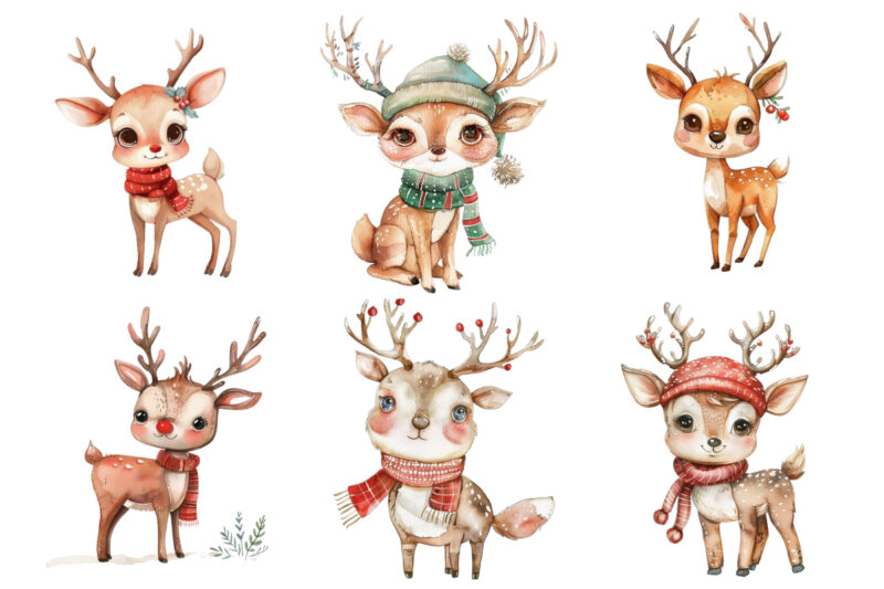 Christmas Deer Clipart