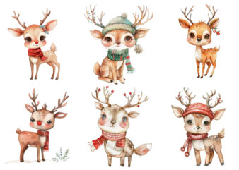 Christmas Deer Clipart t shirt vector file