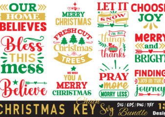 Christmas Key Chain T-shirt Bundle Christmas Key Chain SVG Bundle