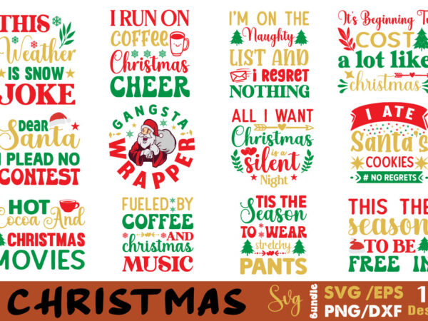 Christmas t-shirt bundle christmas svg bundle