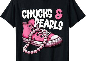 Chucks And Pearls 2024 Cool Men Women Gifts T-Shirt