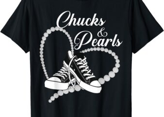 Chucks And Pearls 2024 I’M With Her Kamala 2024 T-Shirt