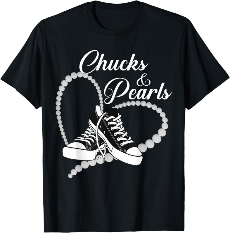 Chucks And Pearls 2024 I’M With Her Kamala 2024 T-Shirt