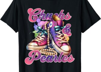 Chucks And Pearls I’M With Her Kamala T-Shirt