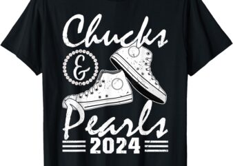 Chucks And Pearls Kamala Harris 2024 USA Election 2024 T-Shirt