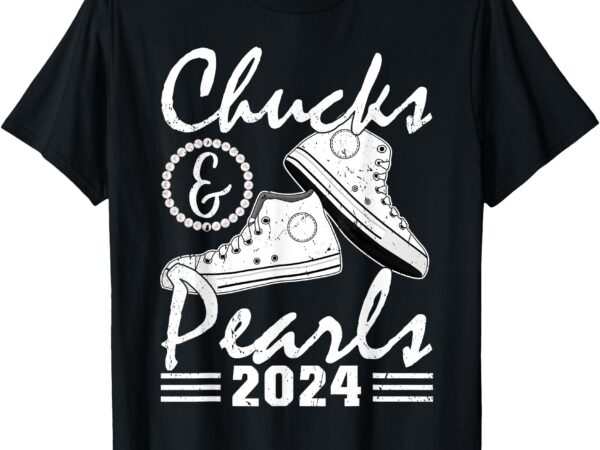 Chucks and pearls kamala harris 2024 usa election 2024 t-shirt