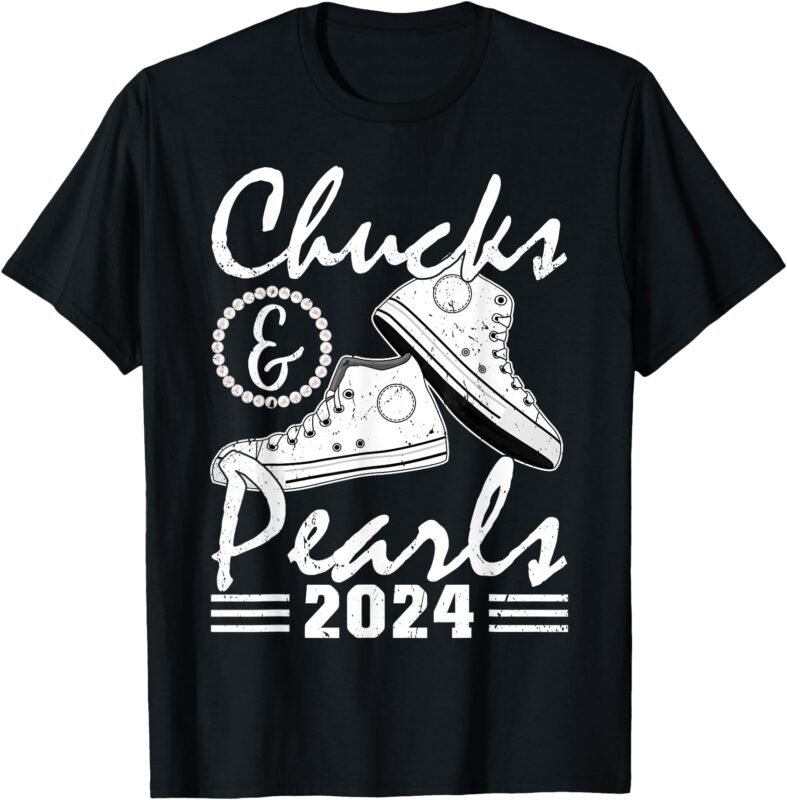 Chucks And Pearls Kamala Harris 2024 USA Election 2024 T-Shirt