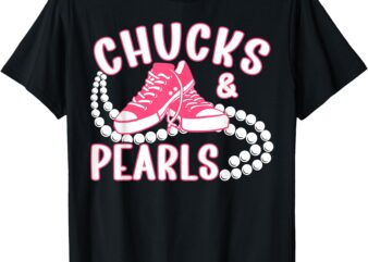 Chucks & Pearls Cute Pink Lover T-Shirt