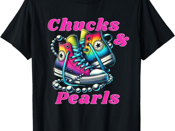 Chucks and pearls t-shirt