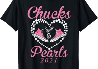 Chucks and Pearls T-Shirt Black History Chucks and Pearls